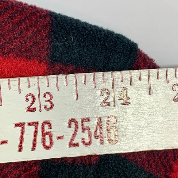 Legendary Whitetails Fleece Flannel Plaid Shirt Mens 3XL Red Tan Black Button Up - Picture 11 of 15